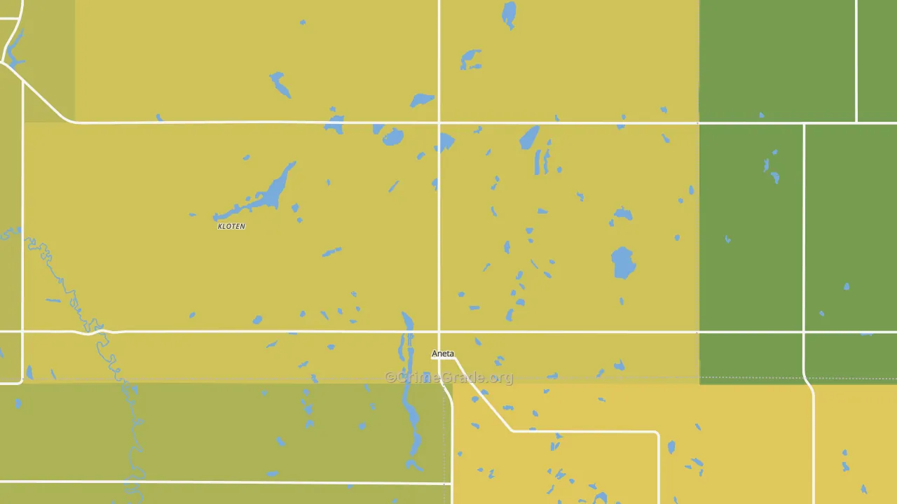 Aneta, ND Map of Theft Rates