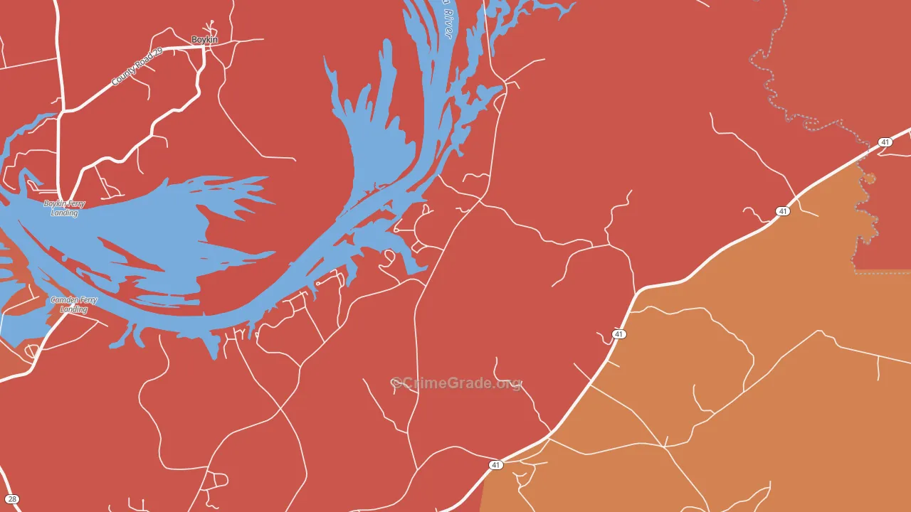 Annemanie, AL Map of Theft Rates