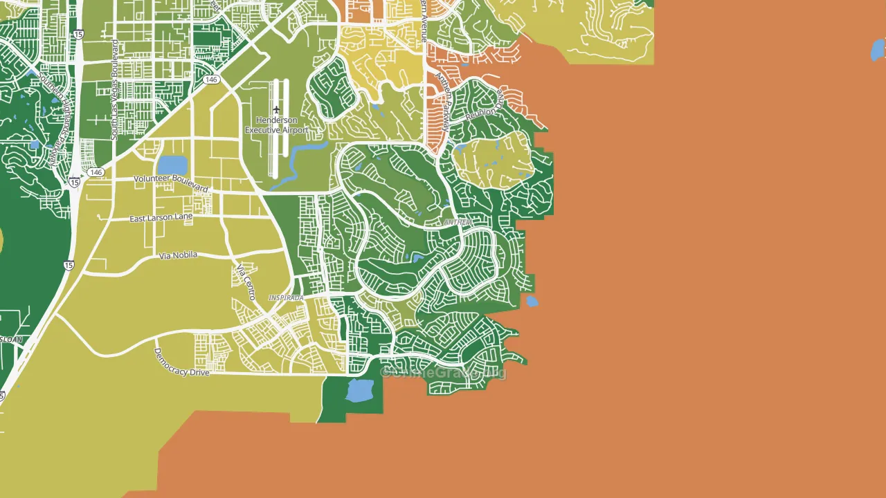 Anthem, Henderson, NV Map of Theft Rates