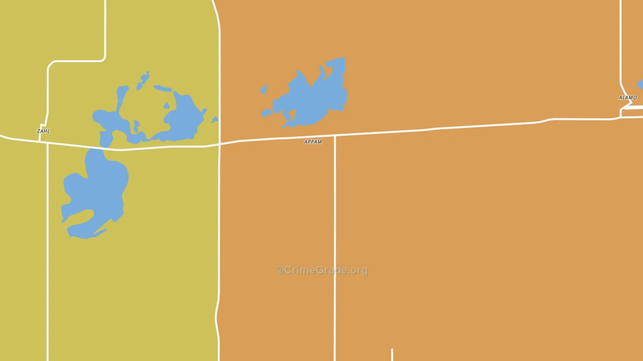 Appam, ND Map of Theft Rates