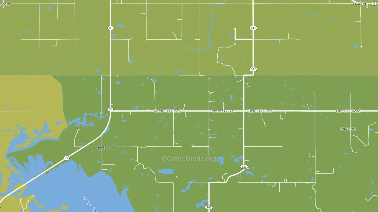 Apple, OK Map of Theft Rates