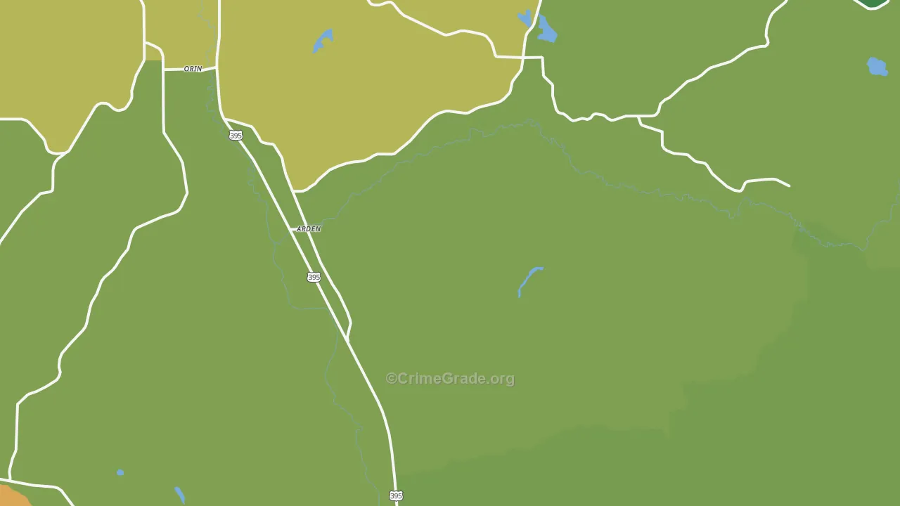 Arden, WA Map of Theft Rates