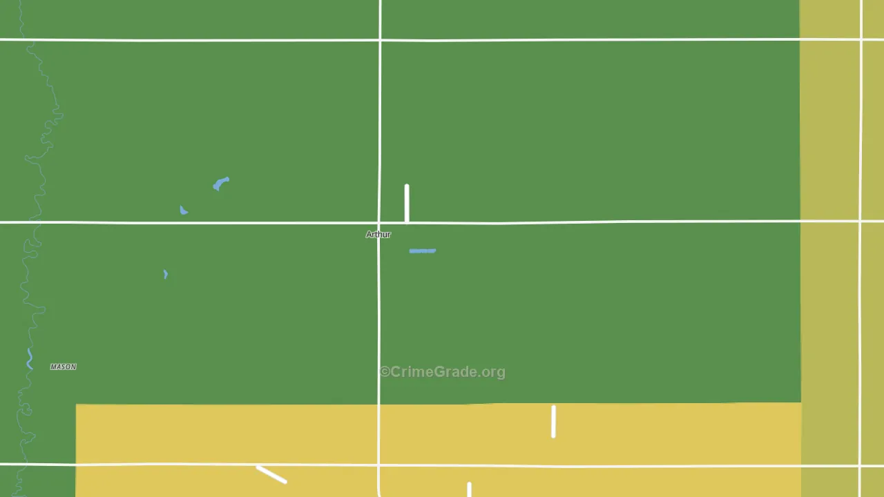Arthur, ND Map of Theft Rates