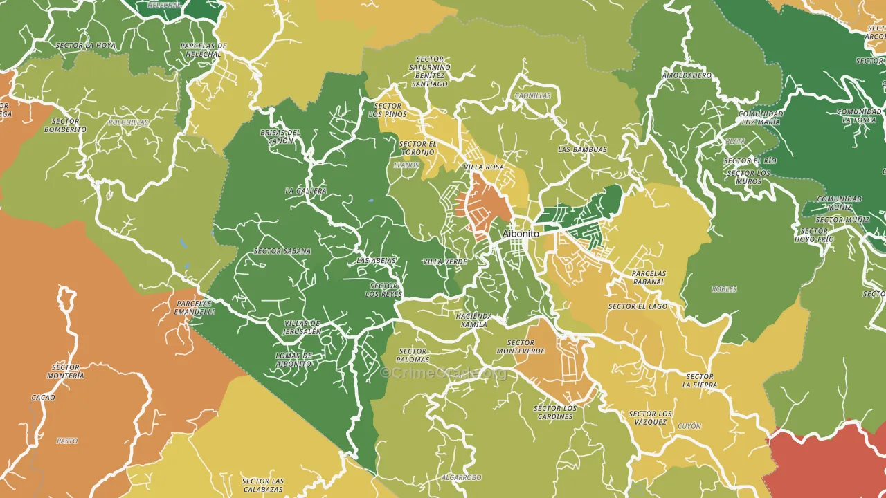 Asomante, PR Map of Theft Rates
