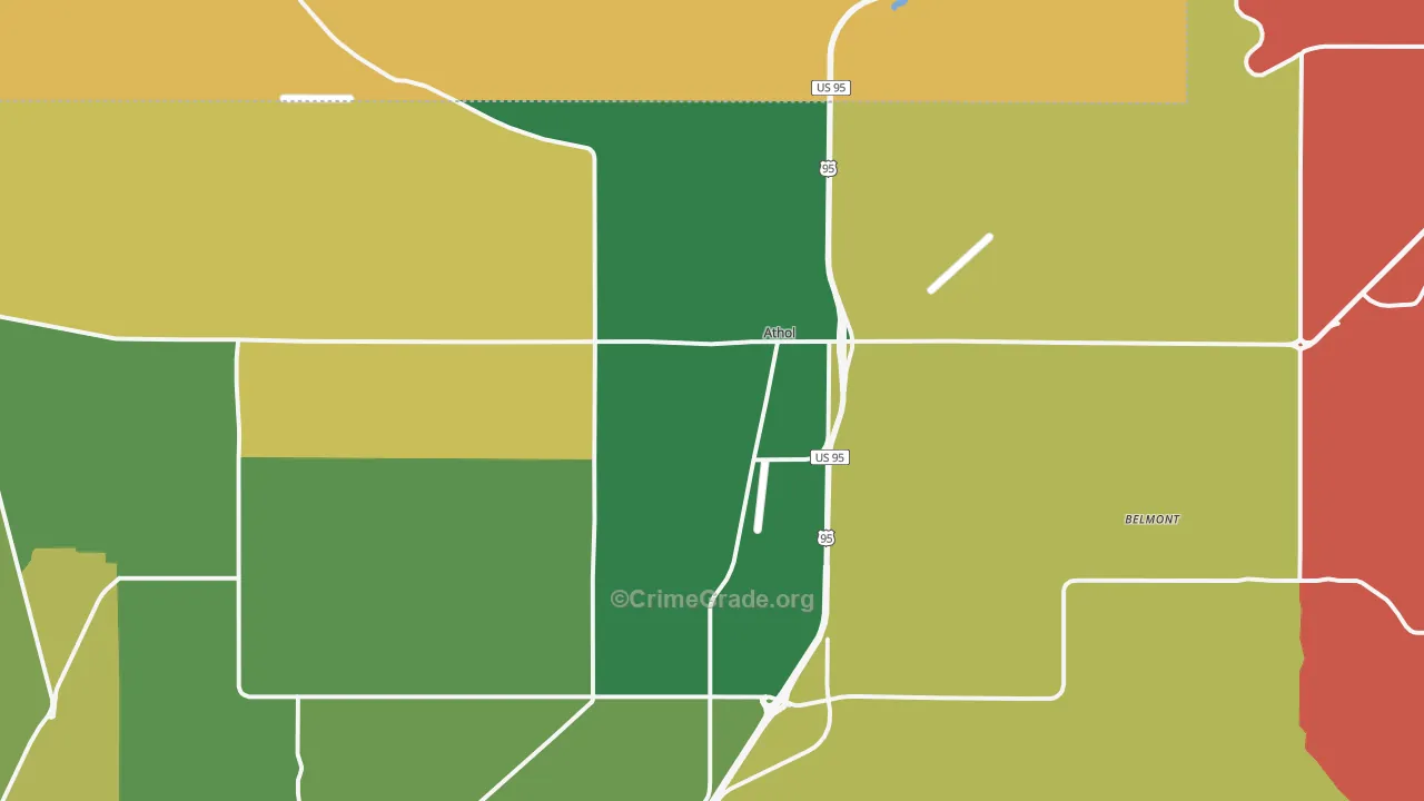 Athol, ID Map of Theft Rates