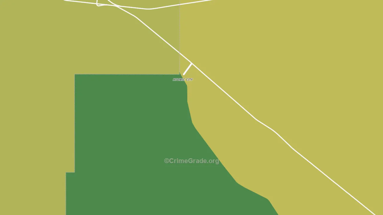 Atomic City, ID Map of Theft Rates