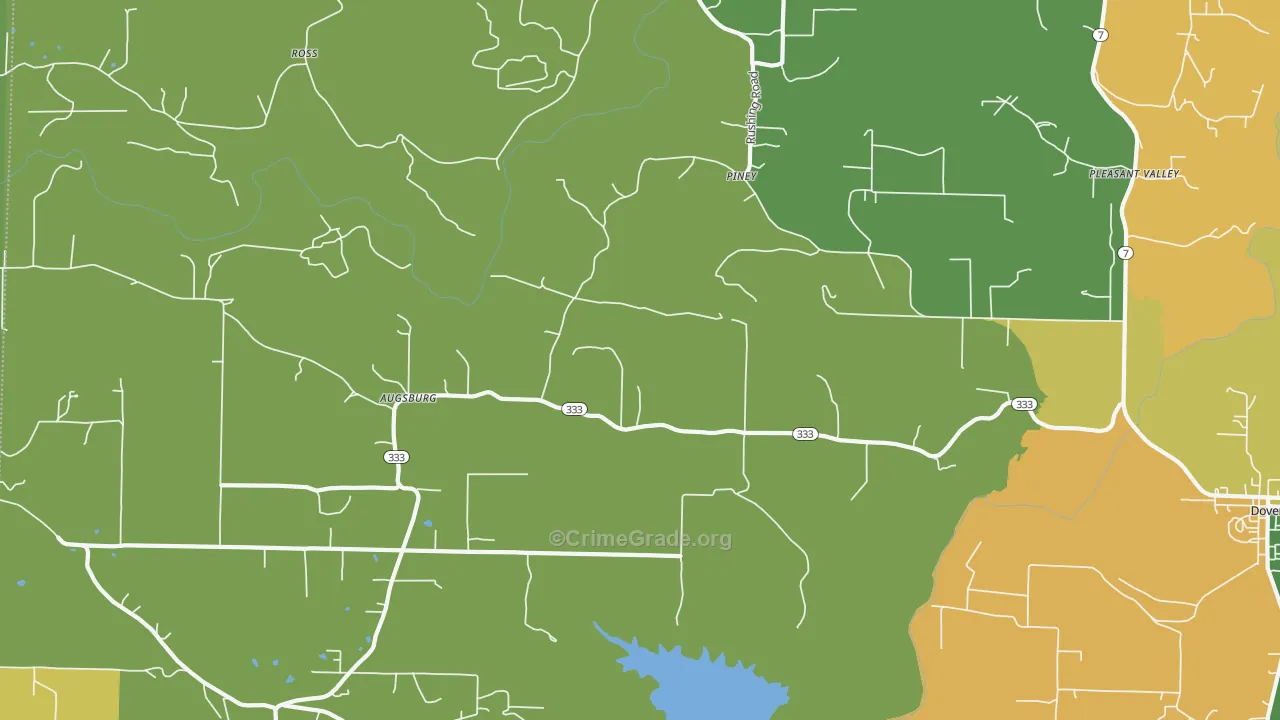 Augsburg, AR Map of Theft Rates