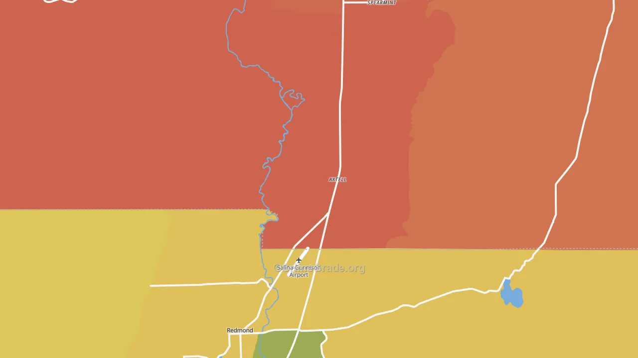 Axtell, UT Map of Theft Rates