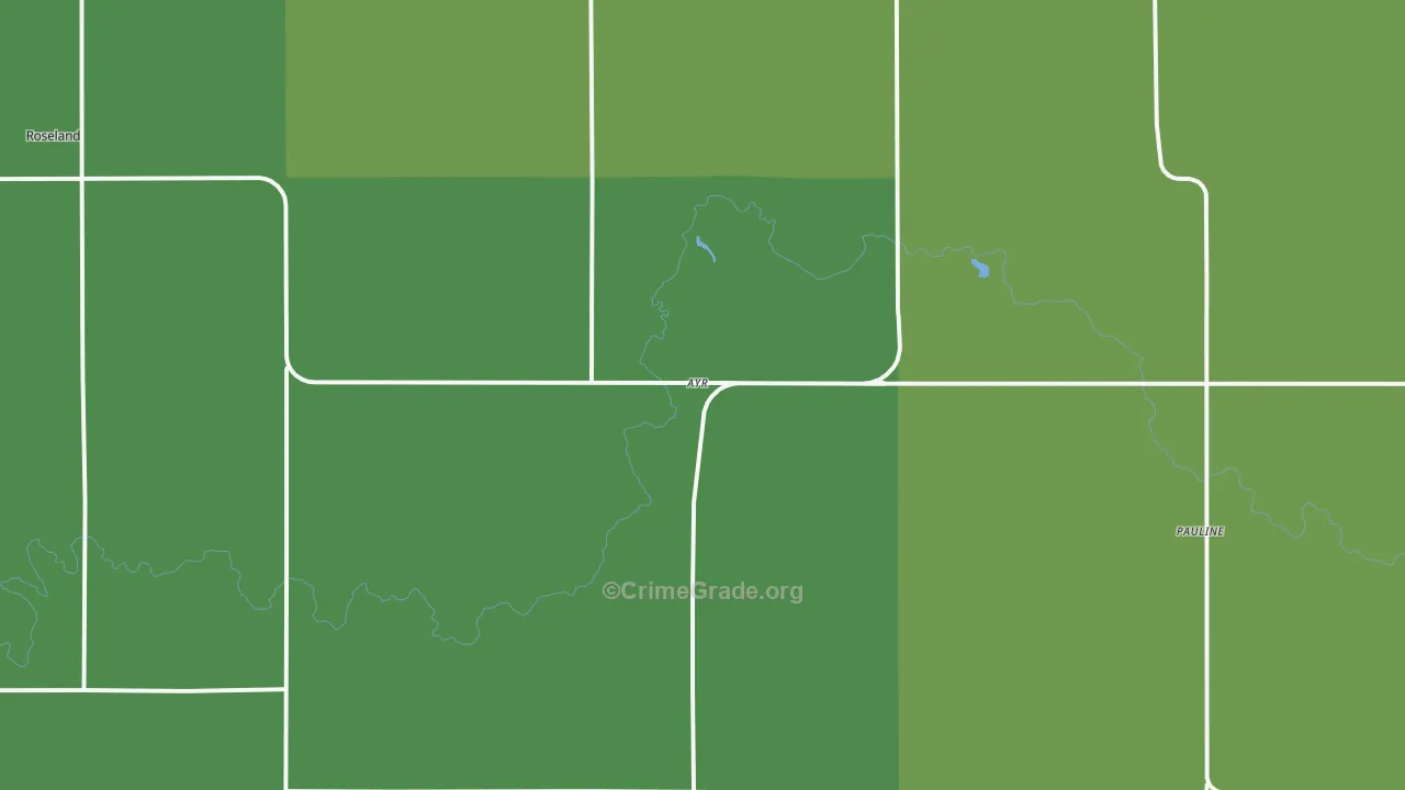 Ayr, NE Map of Theft Rates