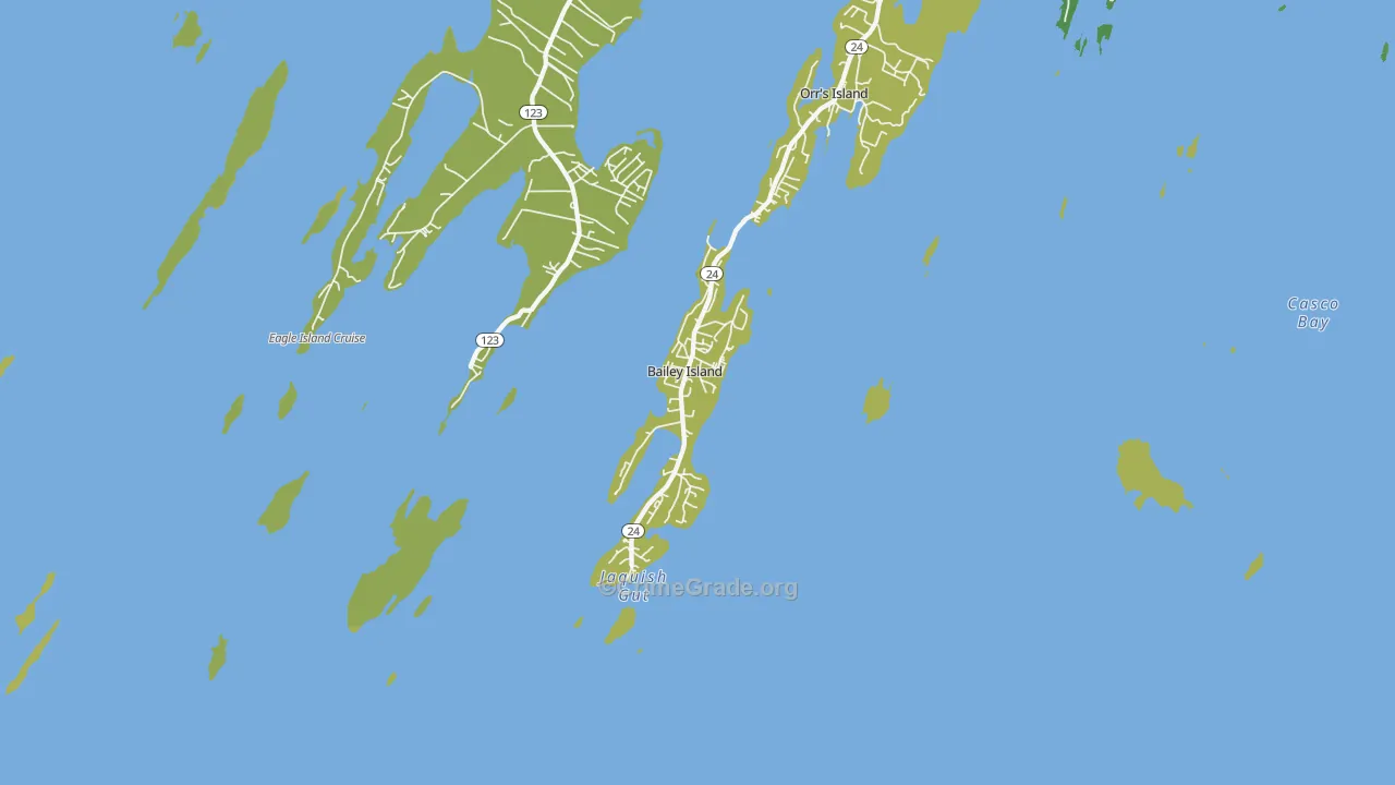 Bailey Island, ME Map of Theft Rates