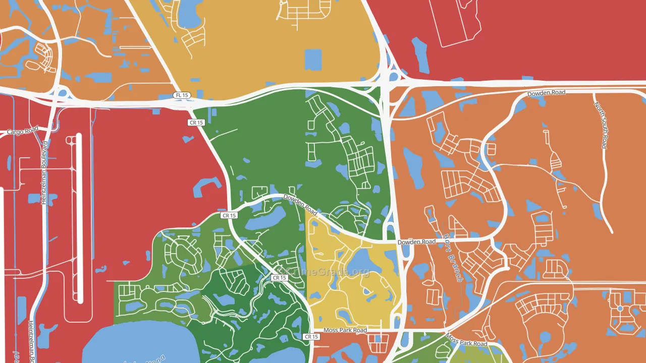 Bal Bay, Orlando, FL Map of Theft Rates