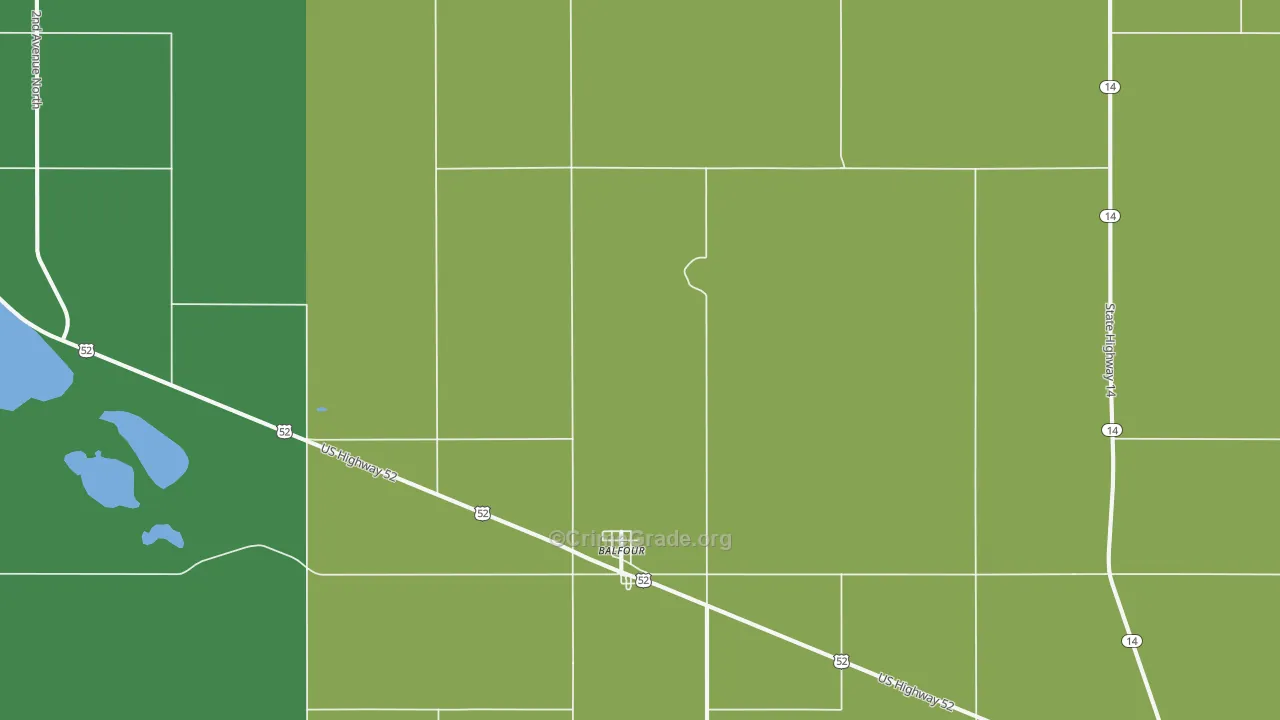 Balfour, ND Map of Theft Rates