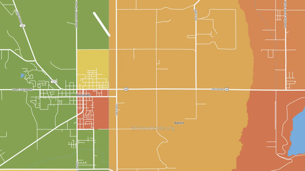 Ballard, UT Map of Theft Rates