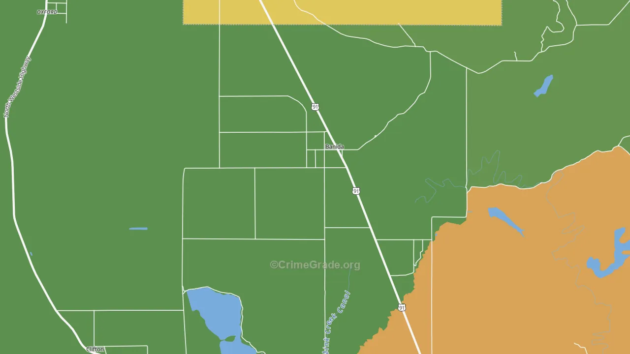 Banida, ID Map of Theft Rates