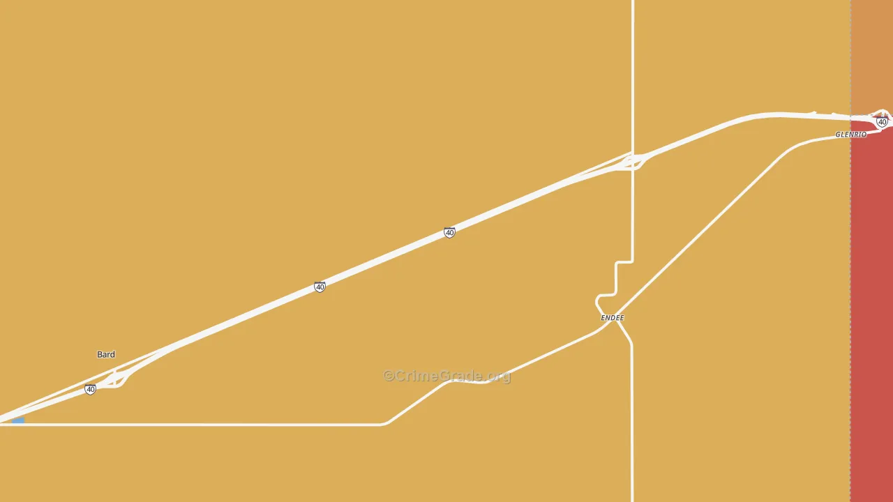 Bard, NM Map of Theft Rates