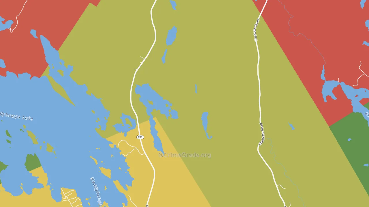 Baring, ME Map of Theft Rates