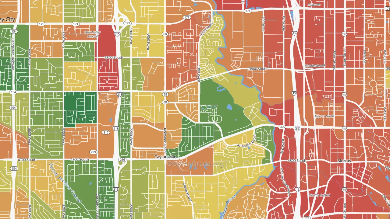 Barrington Park, Taylorsville, UT Map of Theft Rates