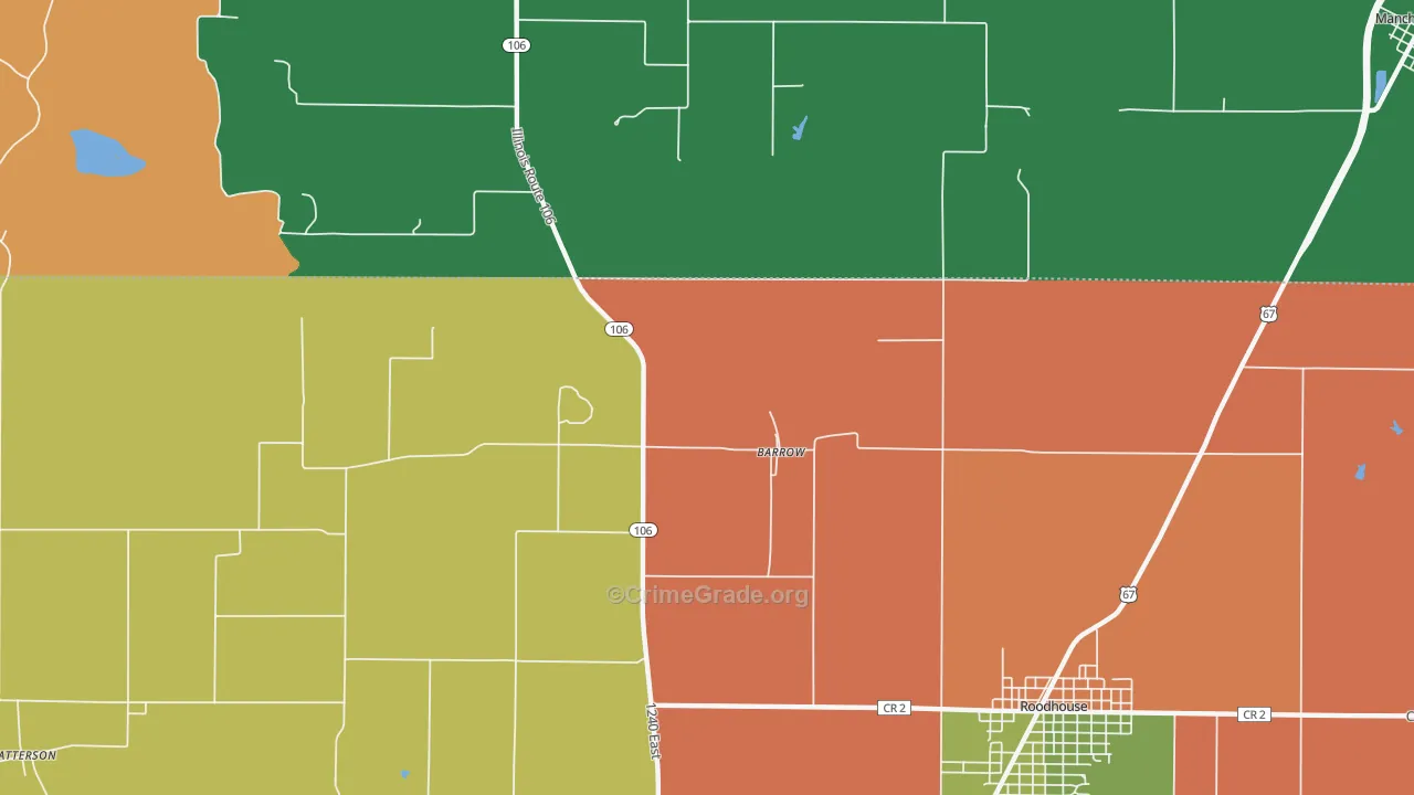 Barrow, IL Map of Theft Rates