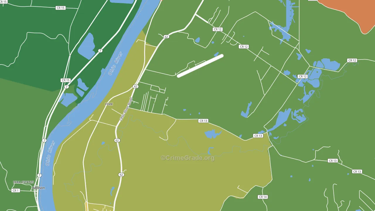 Bellmeade, WV Map of Theft Rates