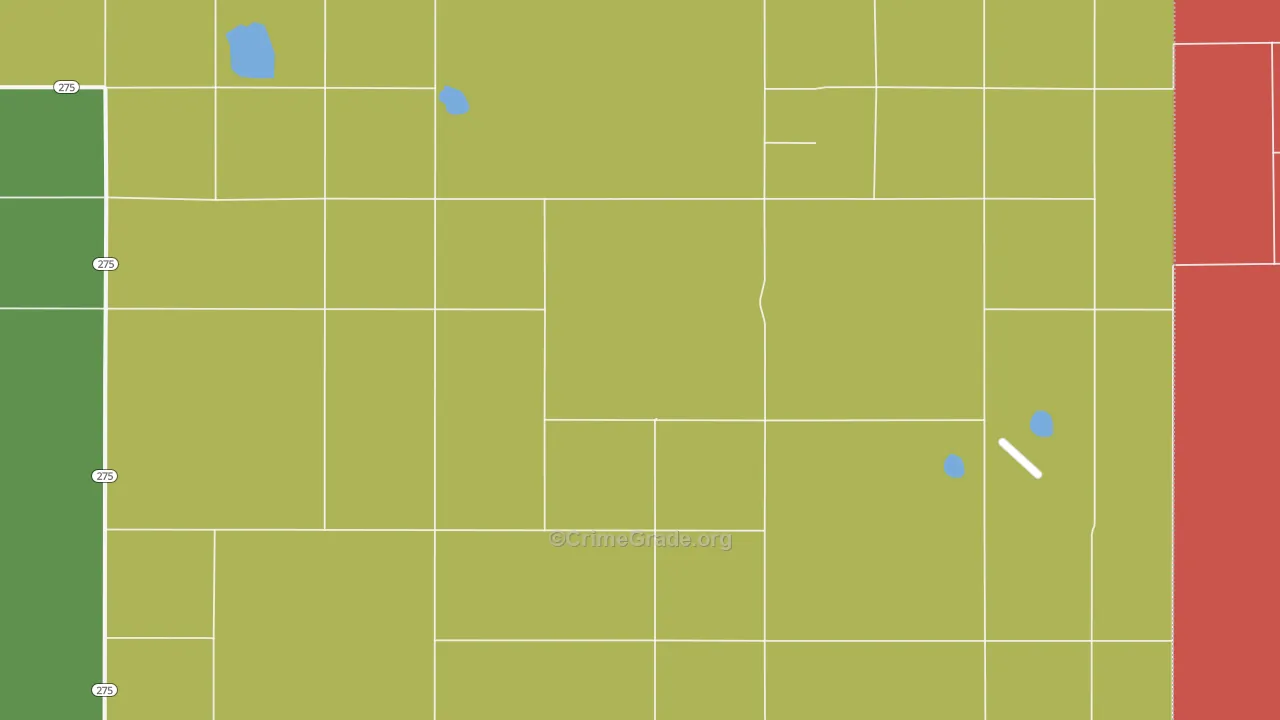 Bellview, NM Map of Theft Rates
