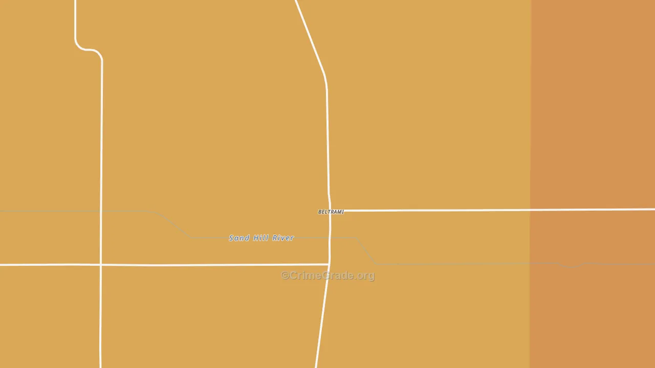 Beltrami, MN Map of Theft Rates