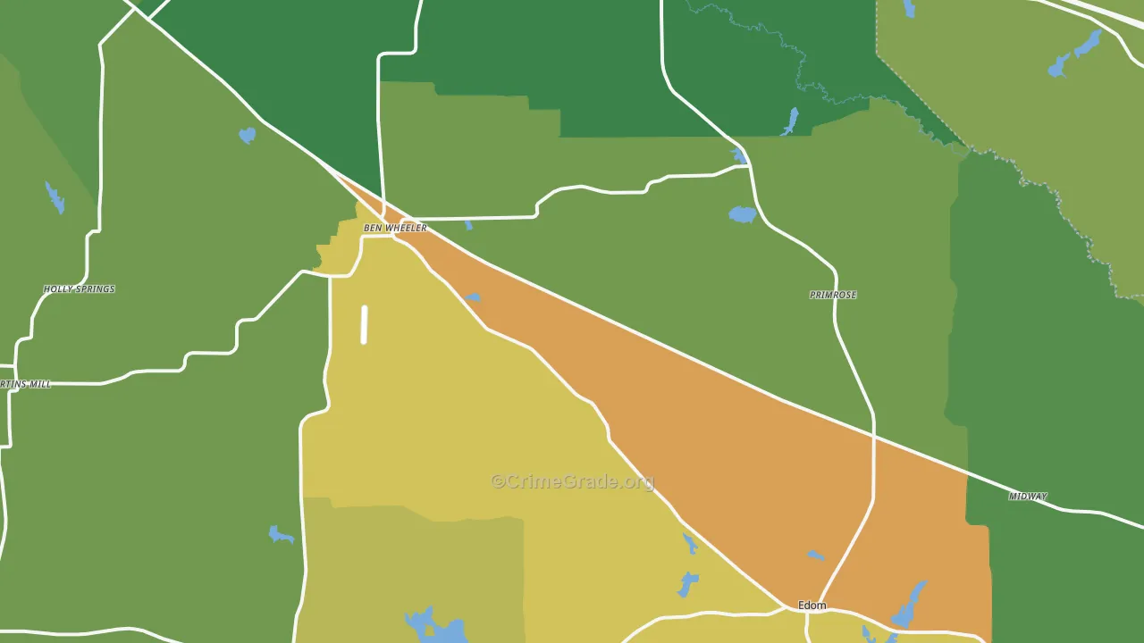 Ben Wheeler, TX Map of Theft Rates