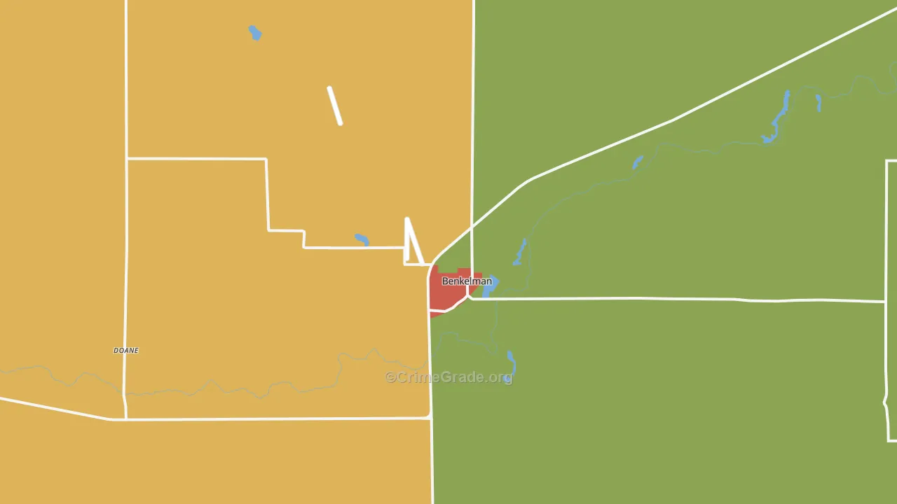 Benkelman, NE Map of Theft Rates