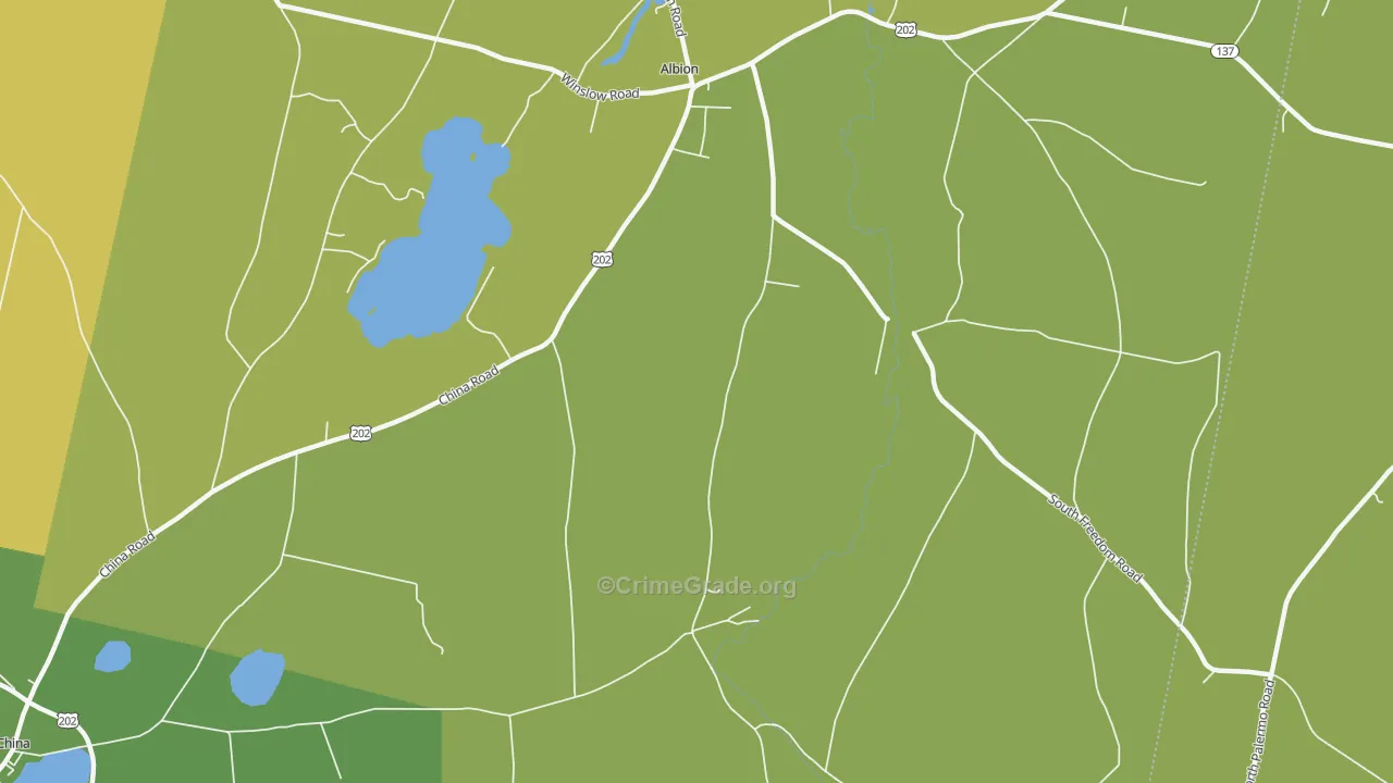 Benton, ME Map of Theft Rates