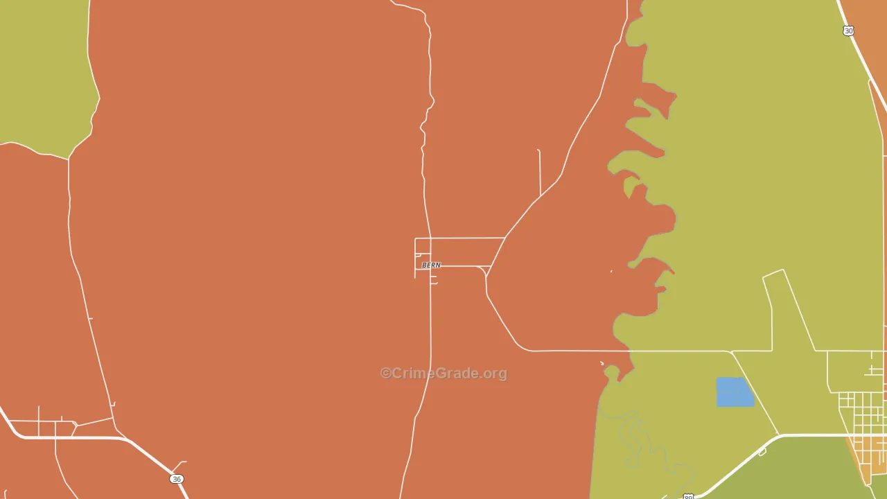 Bern, ID Map of Theft Rates