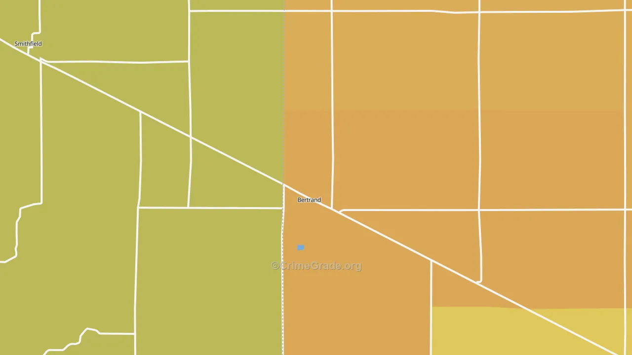 Bertrand, NE Map of Theft Rates