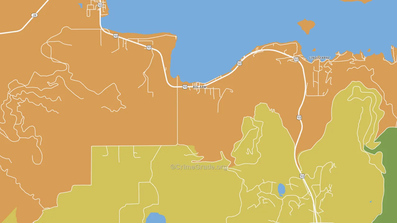Big Arm, MT Map of Theft Rates