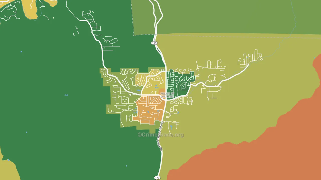 Big Park, AZ Map of Theft Rates