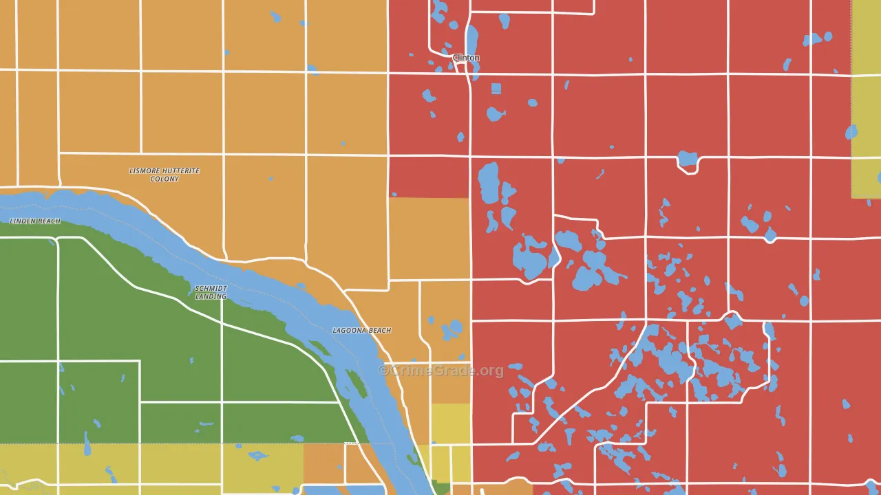 Big Stone County, MN Map of Theft Rates