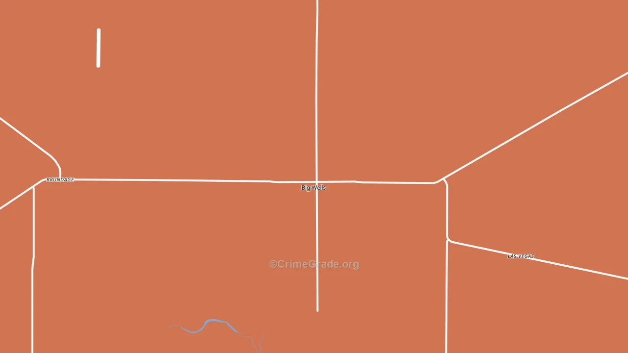 Big Wells, TX Map of Theft Rates