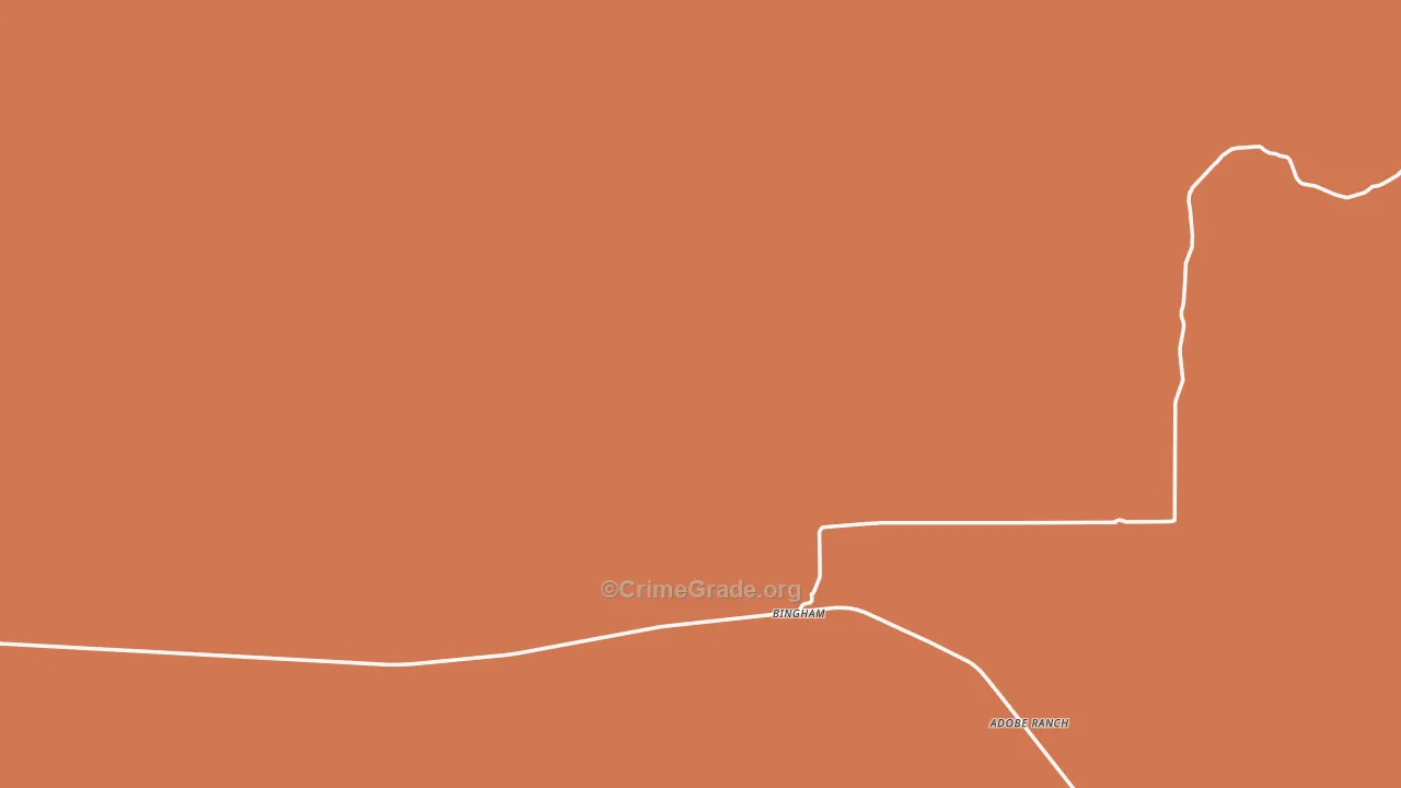 Bingham, NM Map of Theft Rates