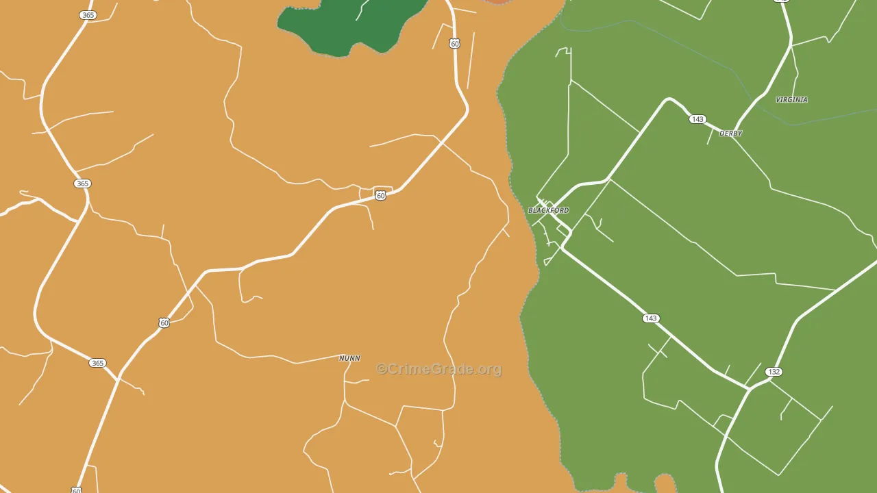 Blackford, KY Map of Theft Rates