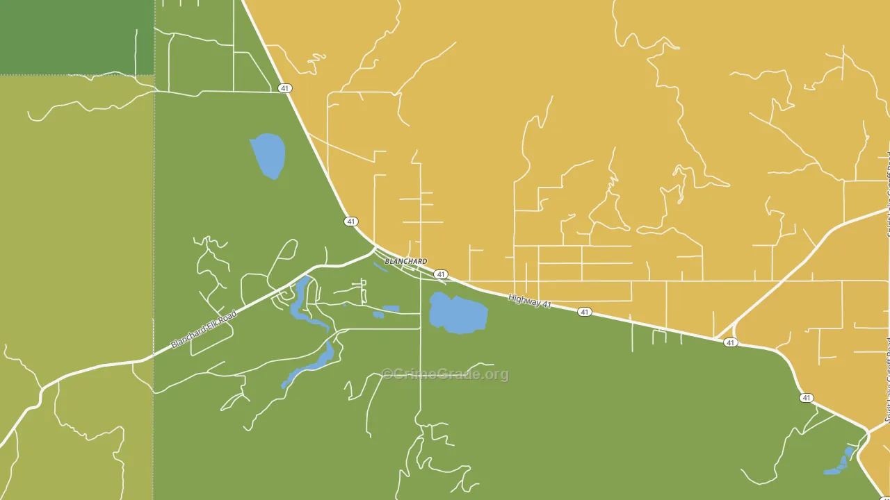 Blanchard, ID Map of Theft Rates