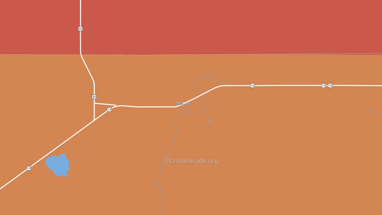 Blunt, SD Map of Theft Rates
