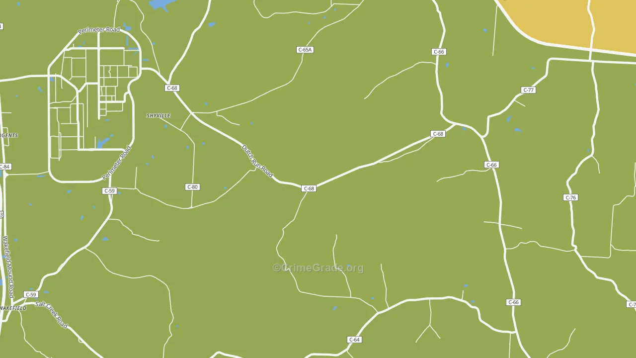 Bobo, OH Map of Theft Rates