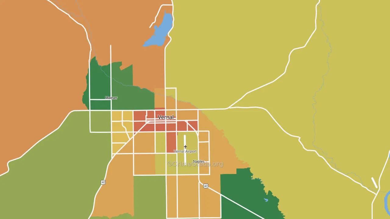 Bonanza, UT Map of Theft Rates