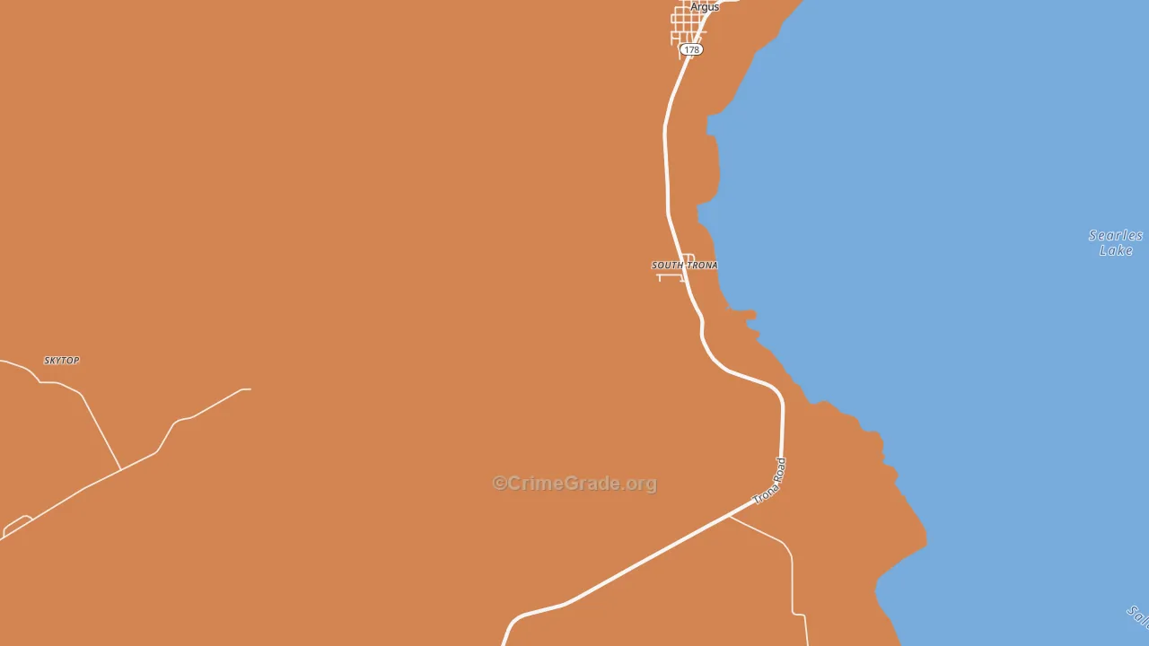 Borosolvay, CA Map of Theft Rates