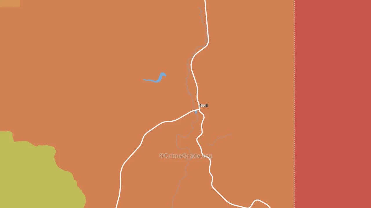 Bovill, ID Map of Theft Rates