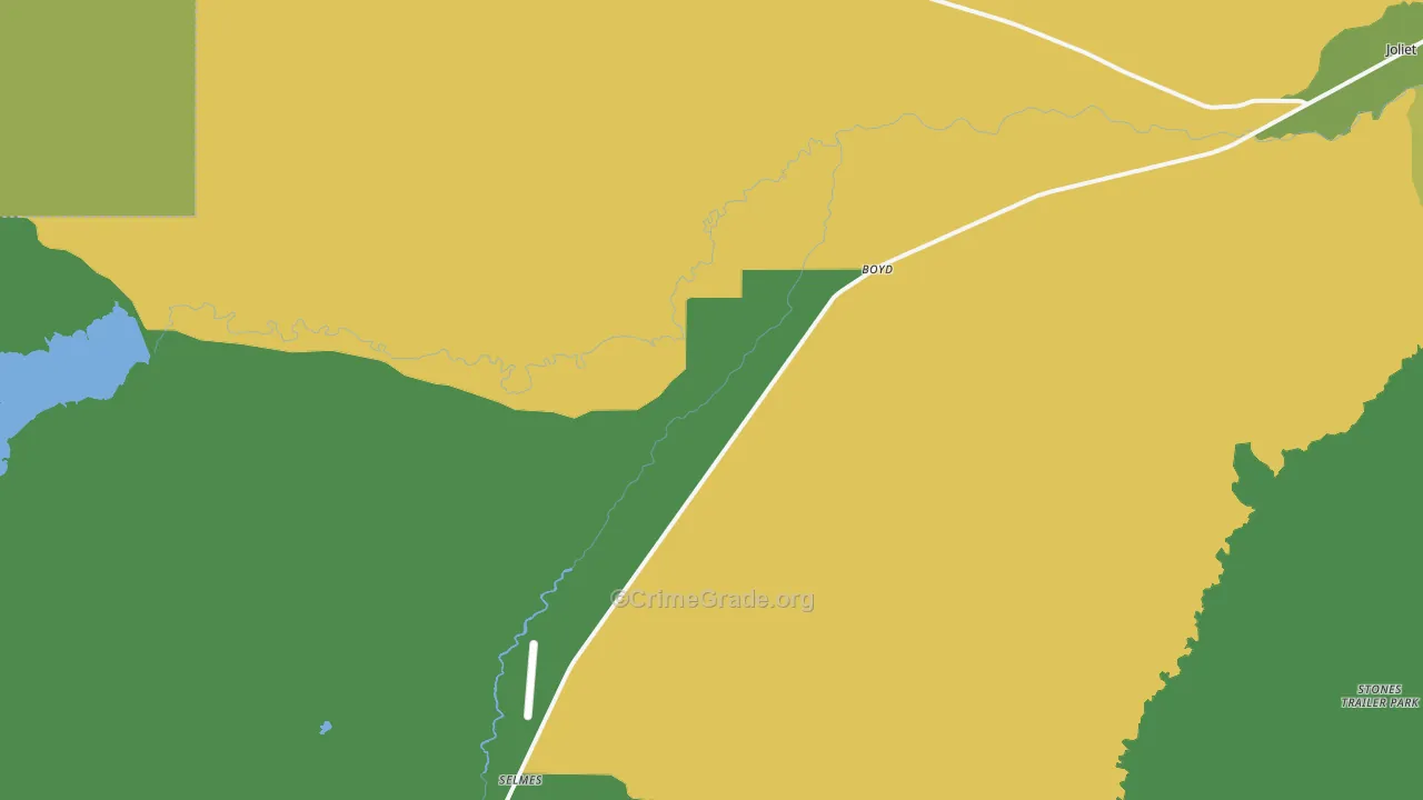 Boyd, MT Map of Theft Rates