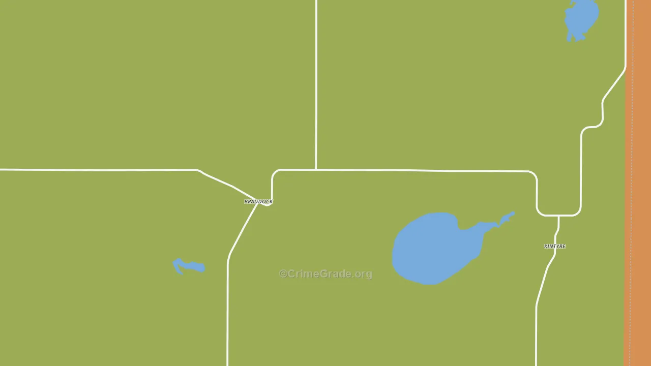 Braddock, ND Map of Theft Rates
