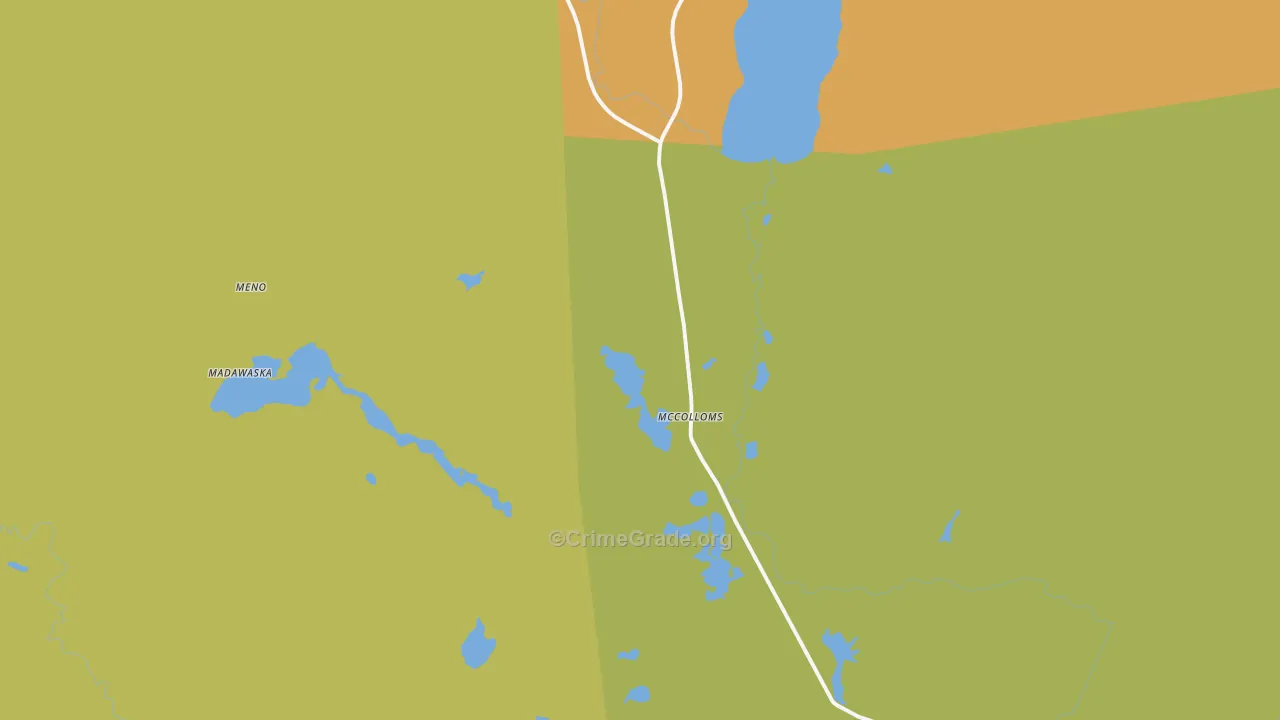 Brainardsville, NY Map of Theft Rates