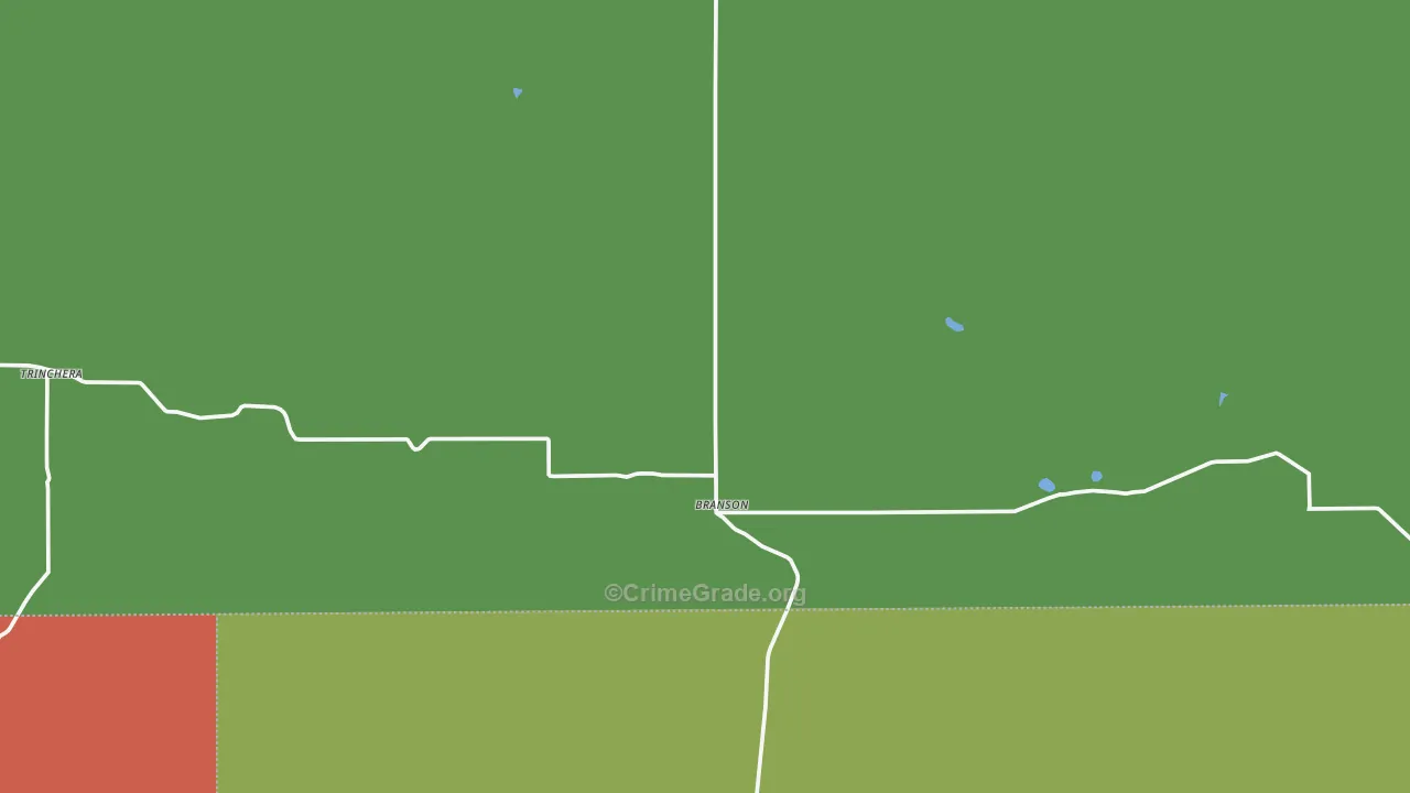 Branson, CO Map of Theft Rates