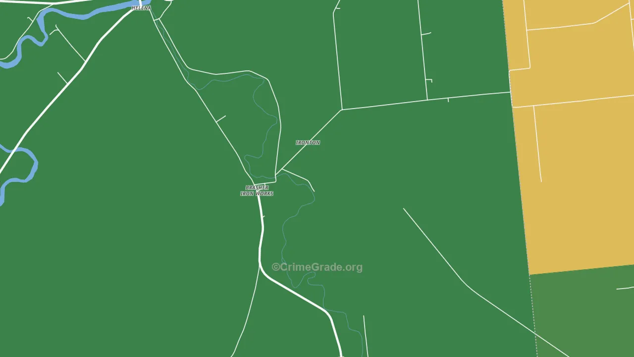 Brasher Iron Works, NY Map of Theft Rates