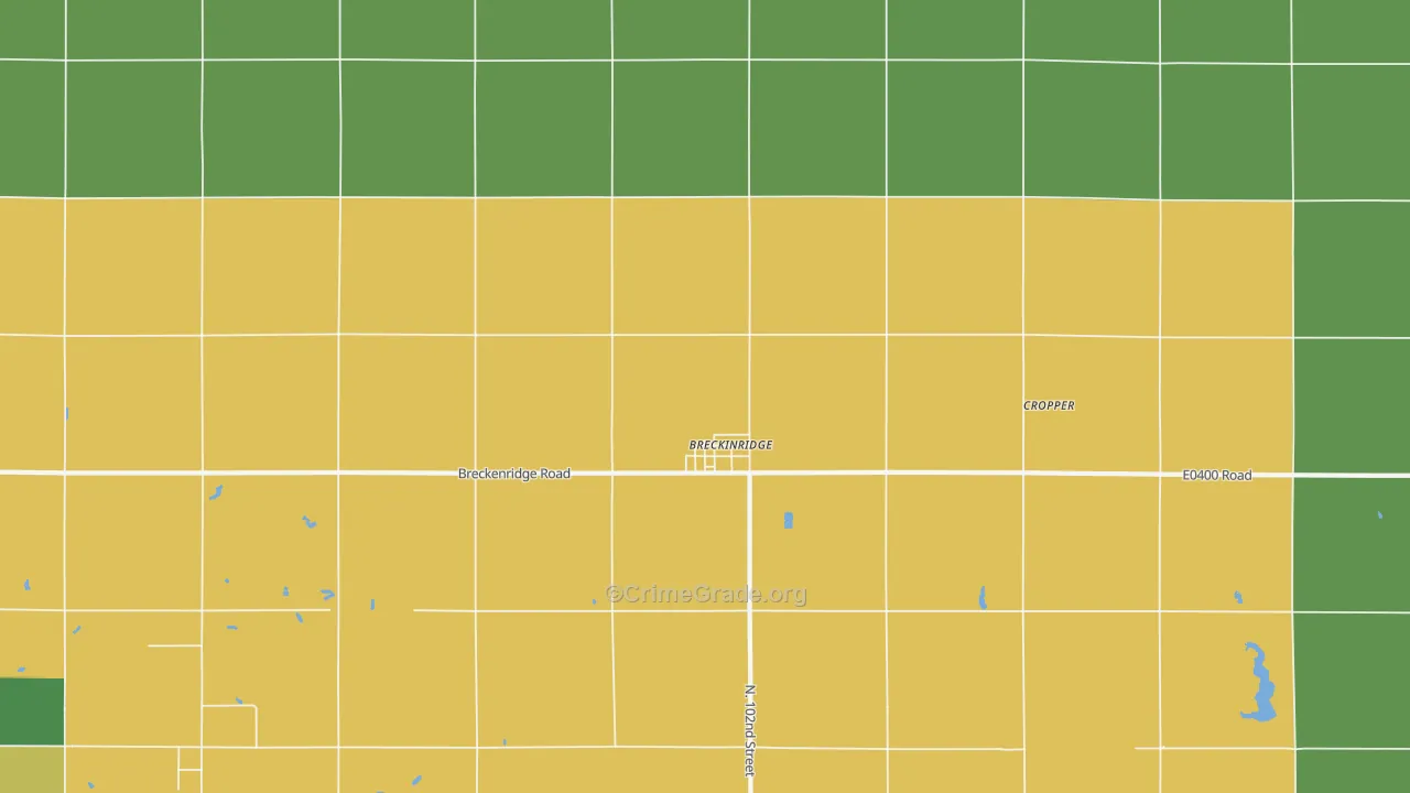 Breckenridge, OK Map of Theft Rates