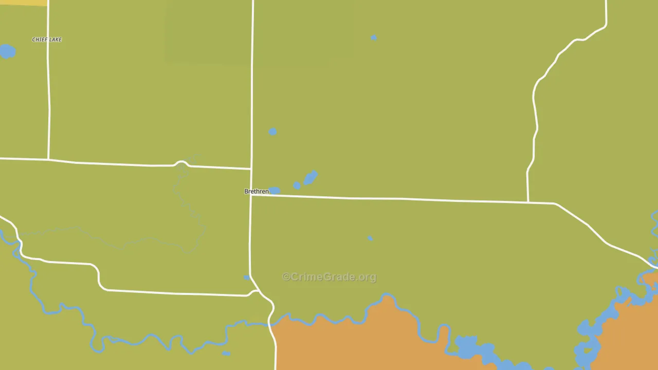 Brethren, MI Map of Theft Rates