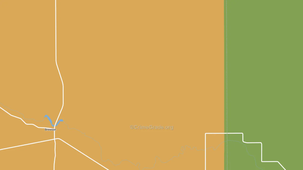 Brewster, NE Map of Theft Rates